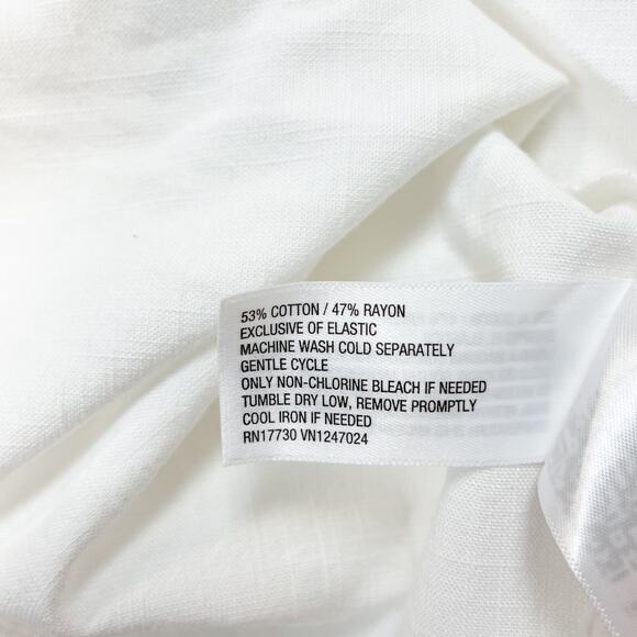 Universal Thread Women's Linen Mini Sleeveless Sundress White Size Small - Picture 5 of 5